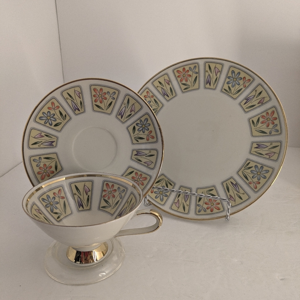 Tea Cup Saucer Dessert Plate Set Winterling Markleuthen Bavaria Gift idea